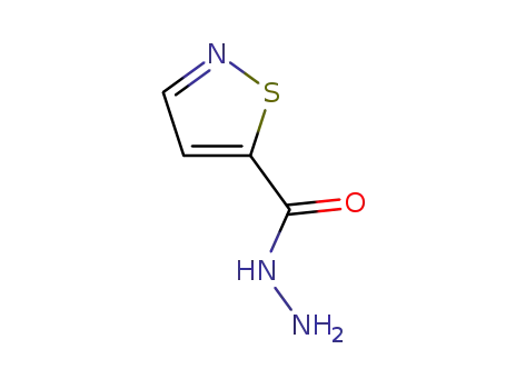 Molecular Structure of 89033-31-8 (5-Isothiazolecarboxylicacid,hydrazide(6CI,7CI))