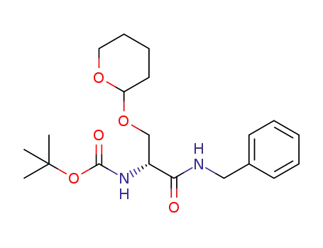 tert-butyl {(1R)-2-(benzylamino)-2-oxo-1-[(tetrahydro-2H-pyran-2-yloxy)methyl]ethyl}carbamate
