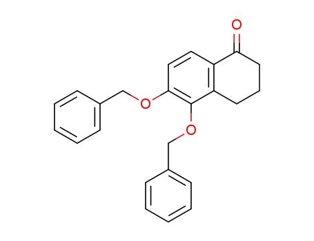 Molecular Structure of 59515-93-4 (1(2H)-Naphthalenone, 3,4-dihydro-5,6-bis(phenylmethoxy)-)