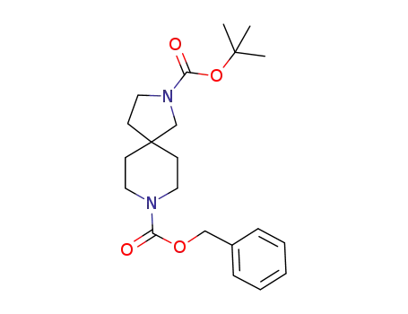 Molecular Structure of 929301-98-4 (2,8-Diazaspiro[4.5]decane-2,8-dicarboxylic acid, 2-(1,1-dimethylethyl) 8-(phenylmethyl) ester)