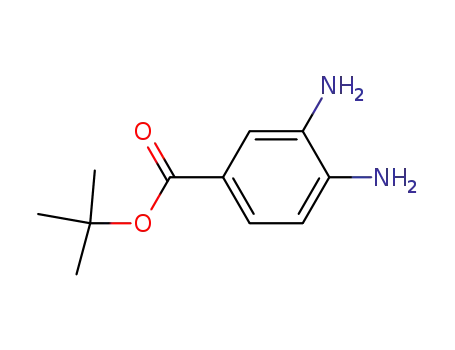 Molecular Structure of 62754-26-1 (Benzoic acid, 3,4-diamino-, 1,1-dimethylethyl ester)