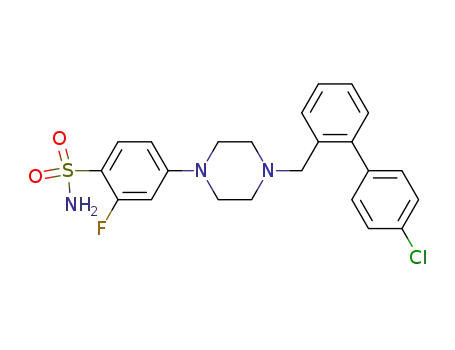 4-(4-((4'-chlorobiphenyl-2-yl)methyl)piperazin-1-yl)-2-fluorobenzenesulfonamide