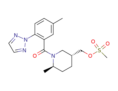{(3R,6R)-6-methyl-1-[5-methyl-2-(2H-1,2,3-triazol-2-yl)benzoyl]piperidin-3-yl}methyl methanesulfonate
