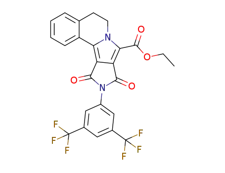 ethyl 10-(3,5-bis(trifluoromethyl)phenyl)-9,11-dioxo-6,9,10,11-tetrahydro-5H-pyrrolo[3',4':3,4]pyrrolo[2,1-a]isoquinoline-8-carboxylate