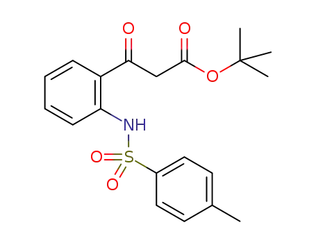 Molecular Structure of 1256493-72-7 (tert-butyl 3-(2-(4-methylphenylsulfonamido)phenyl)-3-oxopropanoate)
