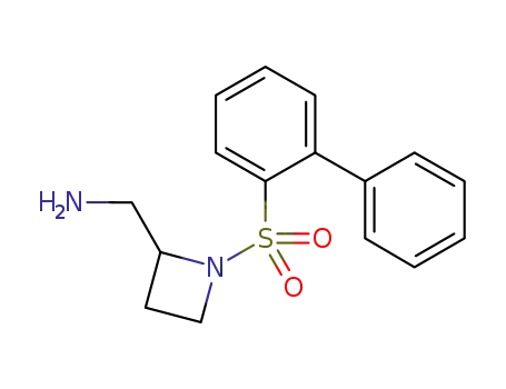 Molecular Structure of 1007873-77-9 ((2RS)-[1-(biphenyl-2-sulfonyl)azetidin-2-yl]methylamine)