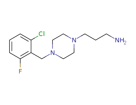 3-[4-(2-Chloro-6-fluorobenzyl)piperazino]propylamine, 90%