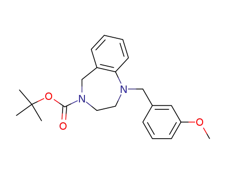 tert-butyl 1-(3-methoxybenzyl)-2,3-dihydro-1H-benzo[e][1,4]diazepine-4(5H)-carboxylate