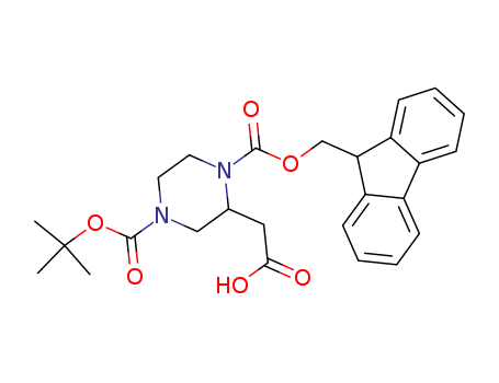 N-4-Boc-N-1-Fmoc-2-piperazineaceticacid
