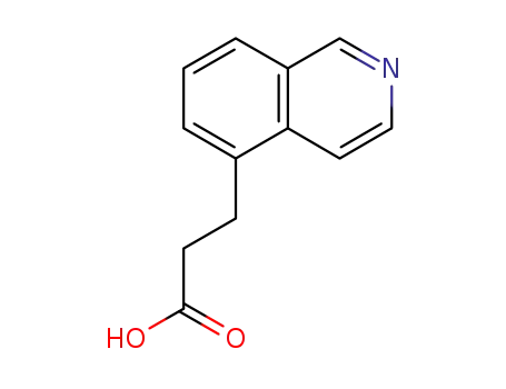 Molecular Structure of 87087-28-3 (3-(ISOQUINOLIN-5-YL)PROPIONIC ACID)