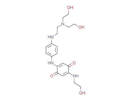 Molecular Structure of 1257406-54-4 (2-(4-{2-[bis(2-hydroxyethyl)amino]ethylamino}-1-methylhexa-1,3,5-trienylamino)-5-(2-hydroxyethylamino)[1,4]-benzoquinone)