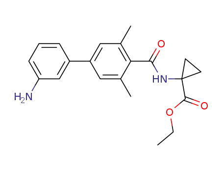 1-[(3'-Amino-3,5-dimethyl-biphenyl-4-carbonyl)-amino]-cyclopropanecarboxylic acid ethyl ester