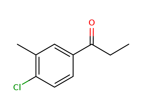 Molecular Structure of 105321-54-8 (1-Propanone, 1-(4-chloro-3-methylphenyl)-)