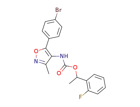 [5-(4-bromo-phenyl)-3-methyl-isoxazol-4-yl]-carbamic acid 1-(2-fluoro-phenyl)-ethyl ester