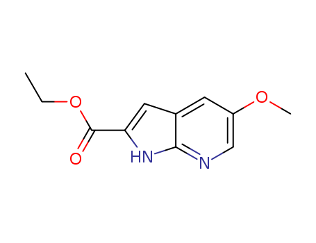 1H-Pyrrolo[2,3-b]pyridine-2-carboxylic acid, 5-Methoxy-, ethyl ester