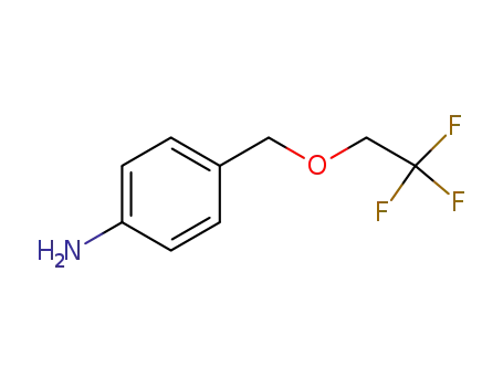 Molecular Structure of 923255-94-1 (4-[(2,2,2-trifluoroethoxy)methyl]aniline)