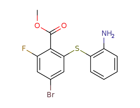 methyl 2-[(2-aminophenyl)thio]-4-bromo-6-fluorobenzoate