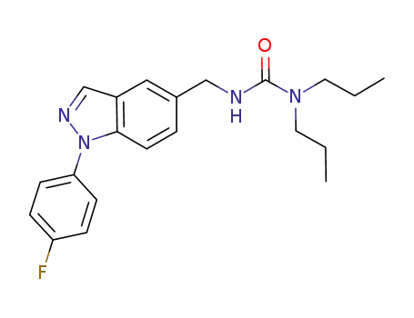 Molecular Structure of 1186293-02-6 (N'-{[1-(4-fluorophenyl)-1H-indazol-5-yl]methyl}-N,N-dipropylurea)