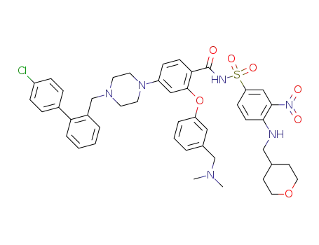 4-(4-((4'-chloro-1,1'-biphenyl-2-yl)methyl)piperazin-1-yl)-2-(3-((dimethylamino)methyl)phenoxy)-N-((3-nitro-4-((tetrahydro-2H-pyran-4-ylmethyl)amino)phenyl)sulfonyl)benzamide
