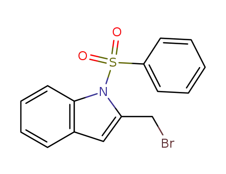Molecular Structure of 337508-54-0 (2-(BROMOMETHYL)-1-(PHENYLSULFONYL)-1H-INDOLE)