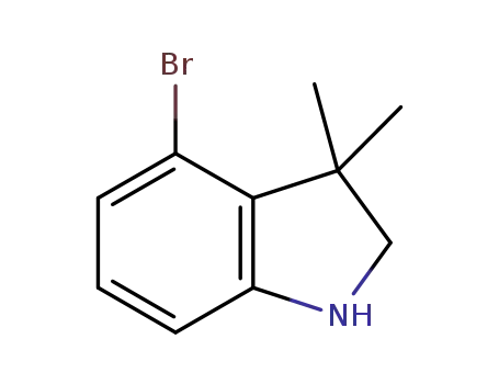 Molecular Structure of 1227418-26-9 (4-BroMo-3,3-diMethylindoline)