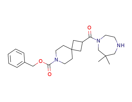 benzyl 2-(6,6-dimethyl-1,4-diazepane-1-carbonyl)-7-azaspiro[3.5]nonane-7-carboxylate