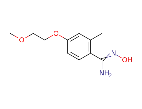 N-hydroxy-2-methyl-4-{[2-(methyloxy)ethyl]oxy}benzenecarboximidamide