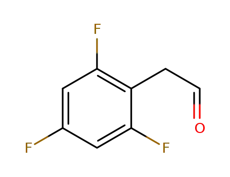 Molecular Structure of 111991-19-6 (2-(2,4,6-TRIFLUOROPHENYL)ACETALDEHYDE)