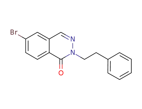 Molecular Structure of 1251402-12-6 (6-bromo-2-phenethyl-1-phthalazinone)