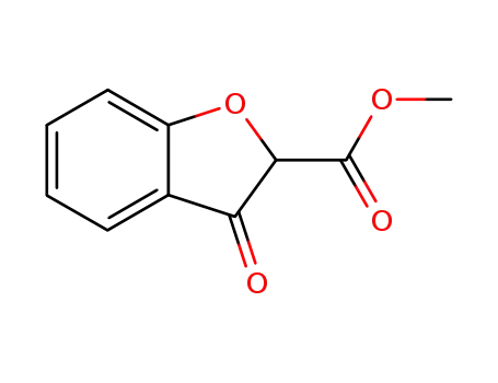 Molecular Structure of 56434-57-2 (2-Benzofurancarboxylic acid, 2,3-dihydro-3-oxo-, methyl ester)