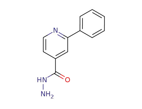 Molecular Structure of 58481-06-4 (4-Pyridinecarboxylicacid,2-phenyl-,hydrazide(9CI))