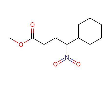 Molecular Structure of 1236302-55-8 (rac-4-cyclohexyl-4-nitro-butyric acid methyl ester)