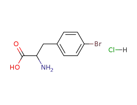 Molecular Structure of 122852-33-9 (4-Bromo-D-phenylalanine hydrochloride)