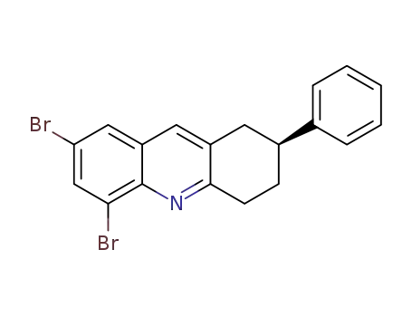 Molecular Structure of 1254342-76-1 ((S)-5,7-dibromo-2-phenyl-1,2,3,4-tetrahydroacridine)