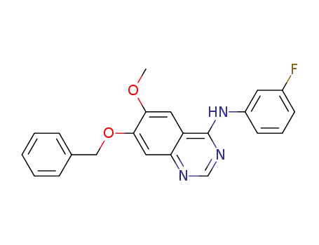 4-(3-fluoroanilino)-6-methoxy-7-benzyloxyquinazoline