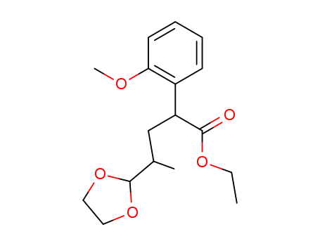 ethyl 4-(1,3-dioxolane-2-yl)-2-(2-methoxyphenyl)pentanoate