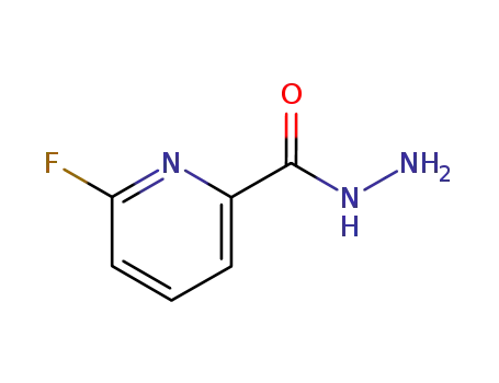 Molecular Structure of 701-41-7 (6-fluoropyridine-2-carbohydrazide)