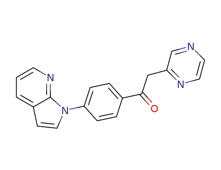 1-(4-(1H-pyrrolo[2,3-b]pyridin-1-yl)phenyl)-2-(pyrazin-2-yl)ethanone
