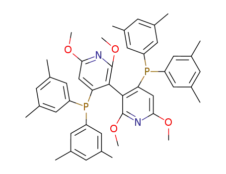 Molecular Structure of 442905-33-1 ((R)-(+)-2,2',6,6'-TETRAMETHOXY-4,4'-BIS(DI(3,5-XYLYL)PHOSPHINO)-3,3'-BIPYRIDINE)