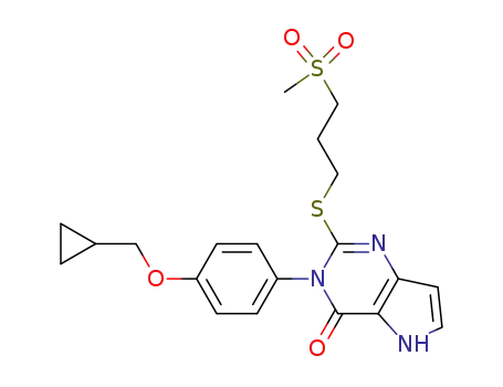 3-[4-(Cyclopropylmethoxy)phenyl]-2-{[3-(methylsulfonyl)propyl]sulfanyl}-3,5-dihydro-4H-pyrrolo[3,2-d]pyrimidin-4-one