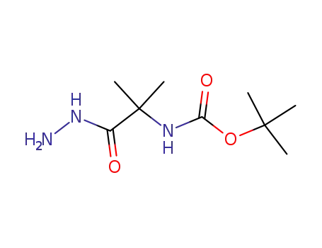 Alanine, N-[(1,1-dimethylethoxy)carbonyl]-2-methyl-, hydrazide (9CI)