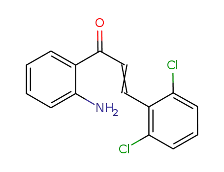 Molecular Structure of 882854-34-4 (2-Propen-1-one, 1-(2-aminophenyl)-3-(2,6-dichlorophenyl)-)