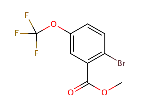 Molecular Structure of 1150114-81-0 (Methyl2-bromo-5-(trifluoromethoxy)benzoate)