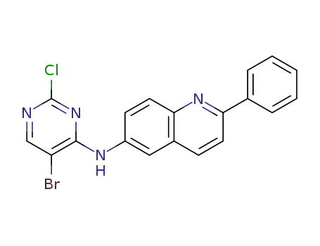 N-(5-bromo-2-chloropyrimidin-4-yl)-2-phenylquinolin-6-amine