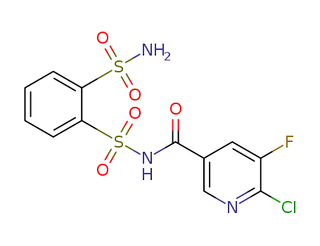 6-chloro-5-fluoro-N-(2-sulfamoylphenylsulfonyl)nicotinamide