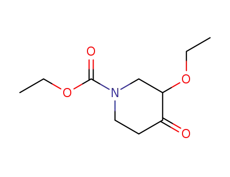 Molecular Structure of 86717-78-4 (1-Piperidinecarboxylicacid,3-ethoxy-4-oxo-,ethylester(9CI))