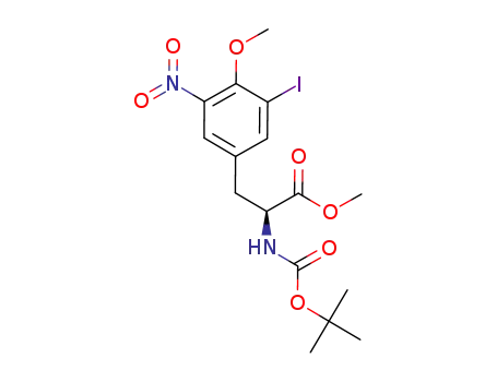 (S)-methyl 2-(tert-butoxycarbonylamino)-3-(3-iodo-4-methoxy-5-nitrophenyl)propanoate