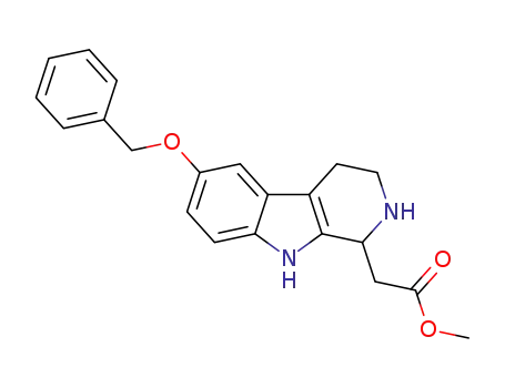 methyl 2-(6-(benzyloxy)-2,3,4,9-tetrahydro-1H-pyrido[3,4-b]indol-1-yl)acetate