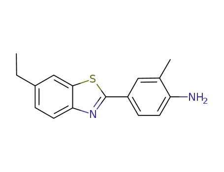 Molecular Structure of 1237737-89-1 (4-(6-ethylbenzothiazol-2-yl)-2-methylphenylamine)