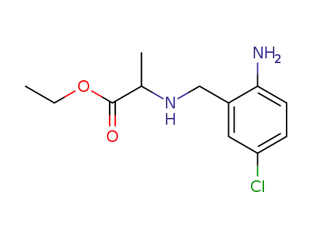 (+/-)-ethyl N-[(2-amino-5-chlorophenyl)methyl]alanine